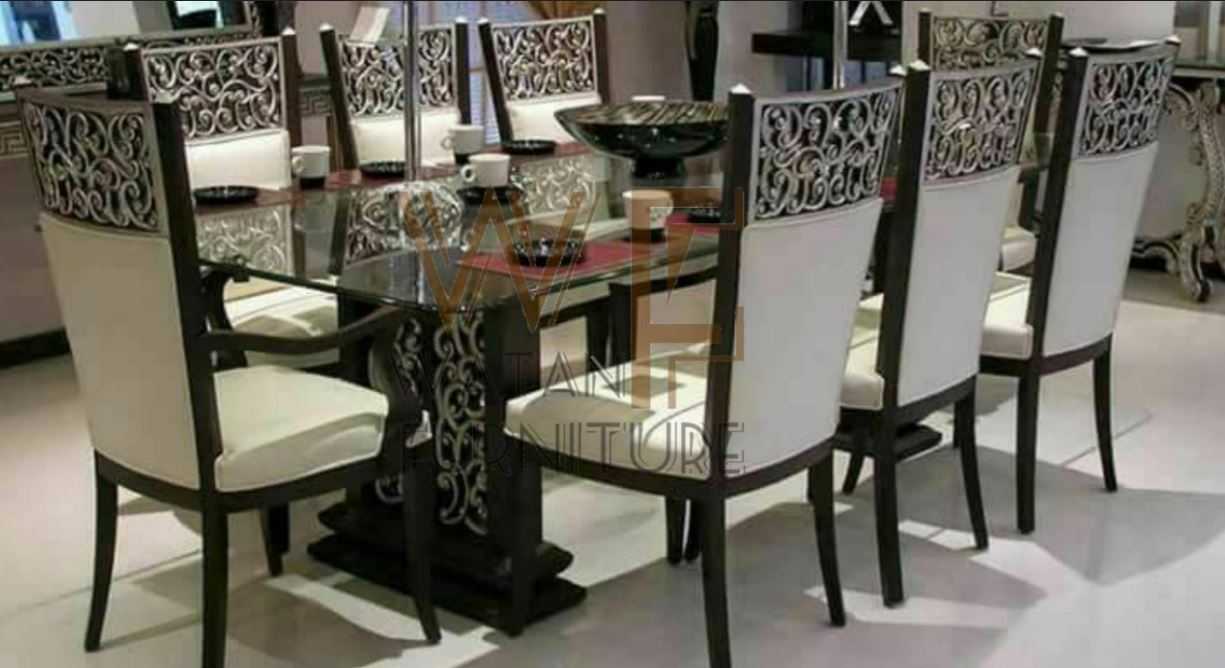 Beautiful Dining Table Set 8 Persons, Beautiful Round Table And Chairs