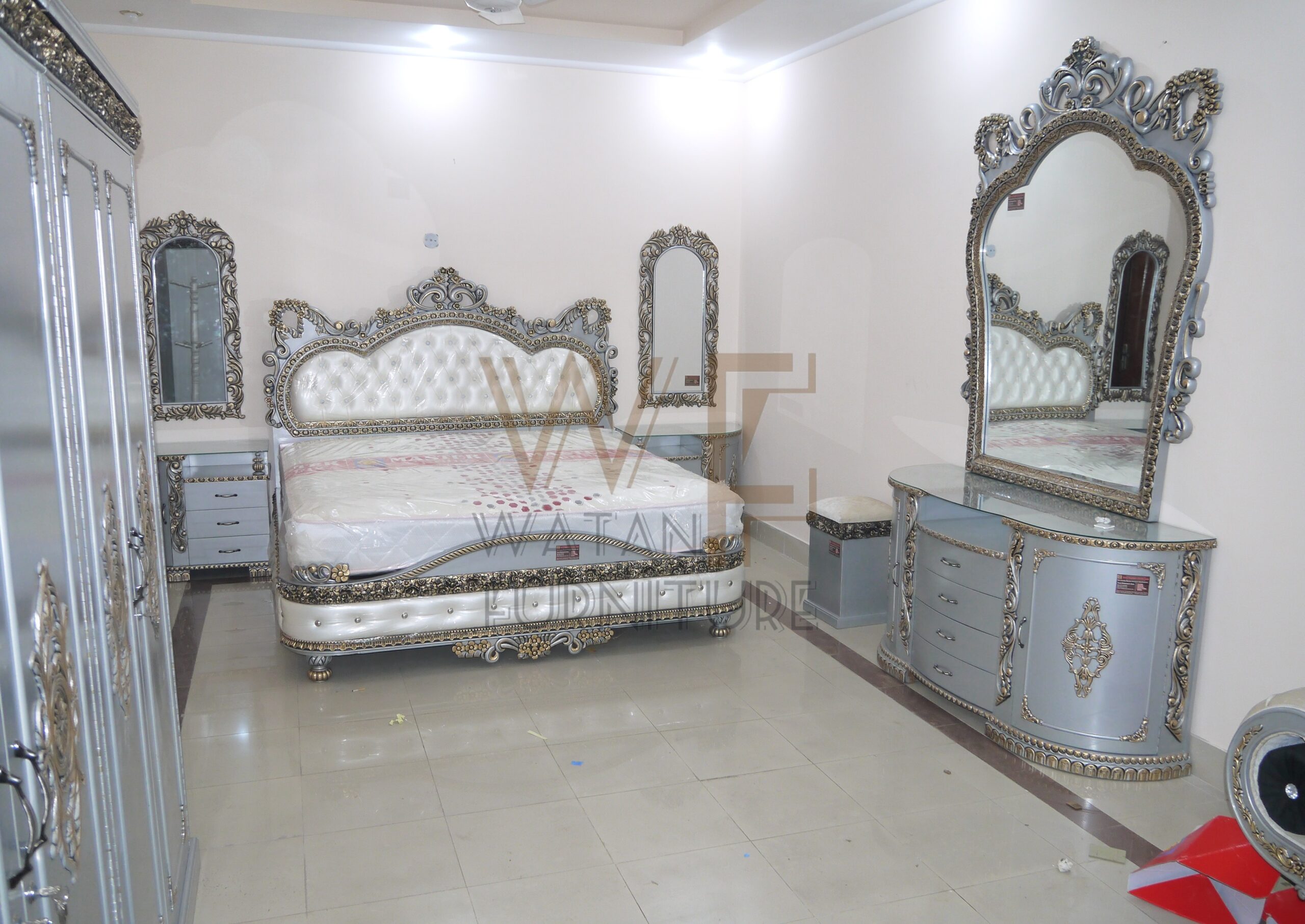Chiragh Bedset WF-151 - Watan Furnitures Gujrat Best Quality Bed
