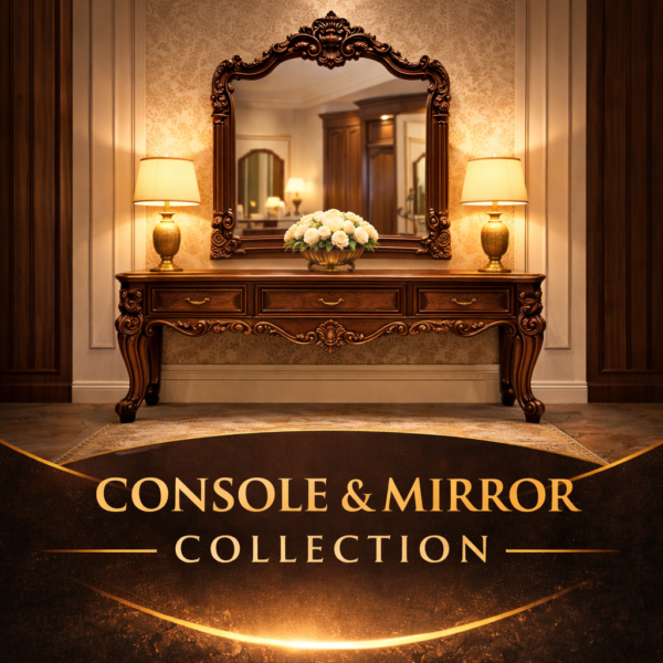 Console Table & Mirrors