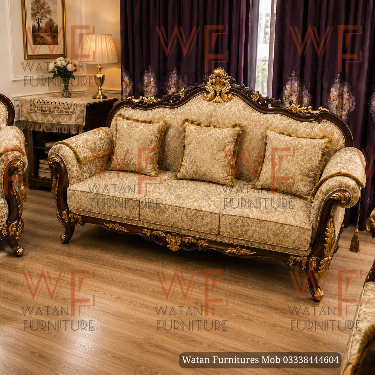 Roya Sofa WF-111 3 Seater