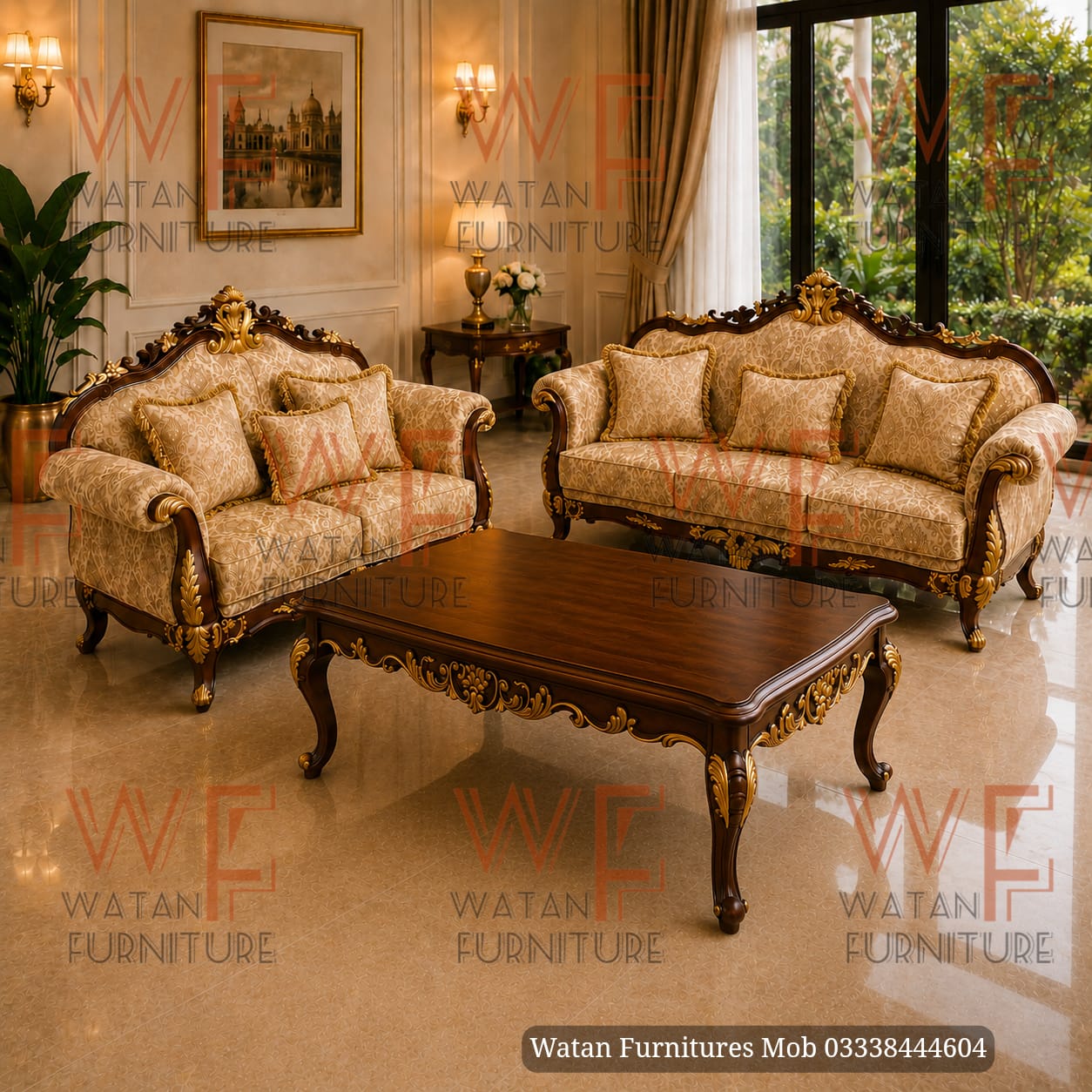 Roya Sofa WF-111 Sofa Set 2