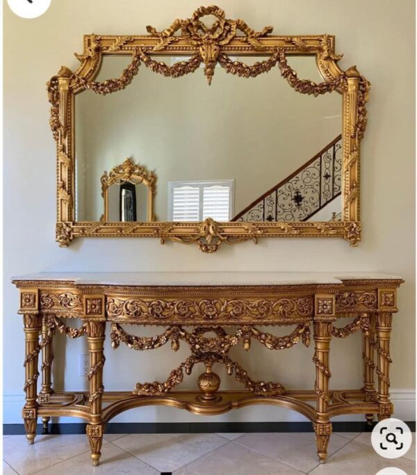 Console Table & Mirrors